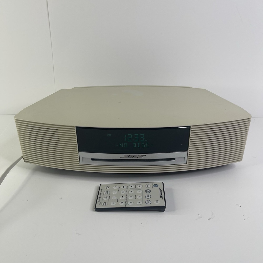 BOSE Wave Music System AWRCC2 CD/AM/FM Radio with Remote Beige Tested/Works